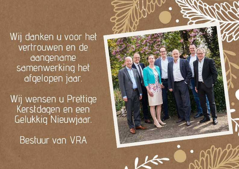 VRA Bestuur fijne feestdagen 2019